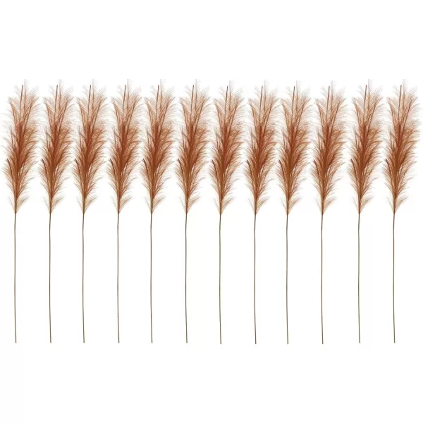 Creative CoOp Polyester Bristle Grass Branch Set of 12 Faux Botanical Wheat 12Salmon