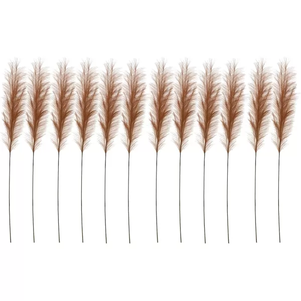 Creative CoOp Polyester Bristle Grass Branch Set of 12 Faux Botanical Wheat 12Terracotta