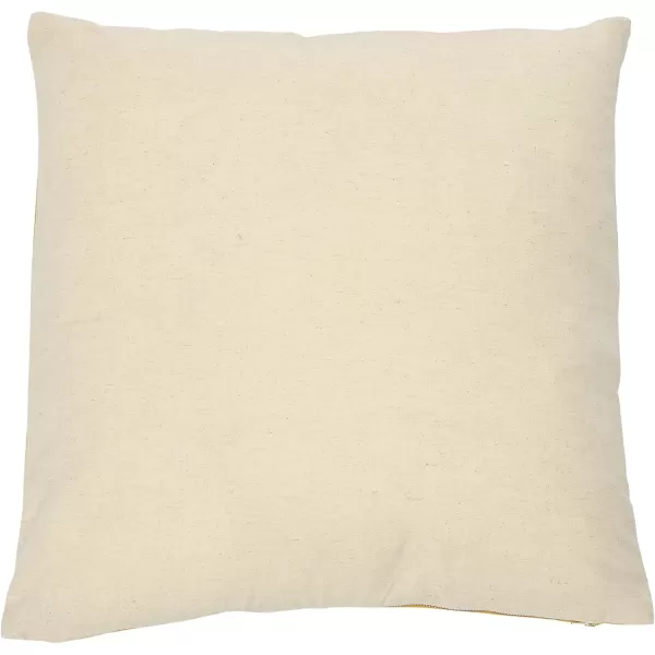 Creative CoOp Quilted Cotton Honeycomb Pattern Pillow 20quot L x 20quot W x 2quot H Yellow