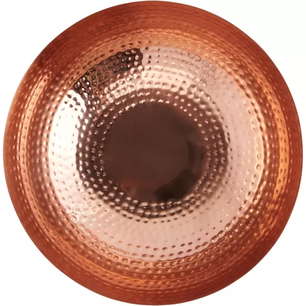 Creative CoOp Round Hammered Metal Bowl Gold Finish 14quotCopper Finish