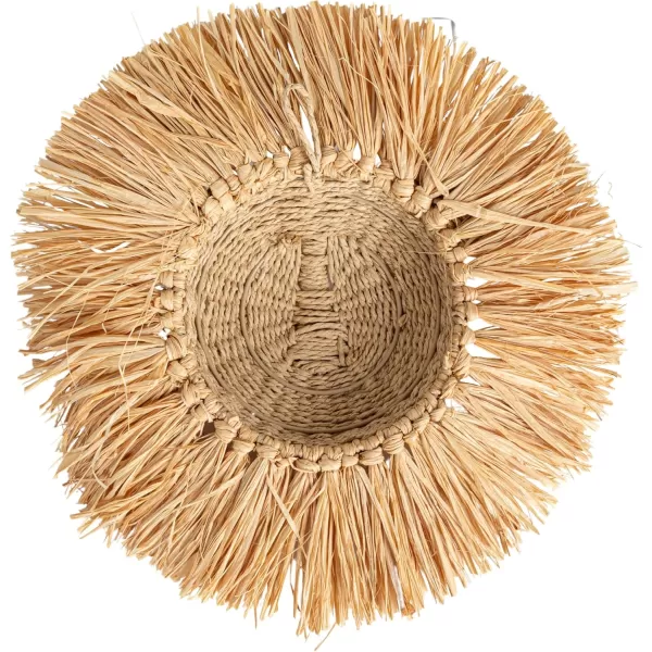 Creative CoOp Savannah King Raffia Lion Wall Art Natural
