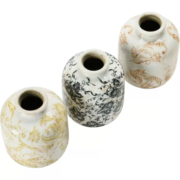 Creative CoOp Set of 3 575quot H Terra Cotta Vases Multi