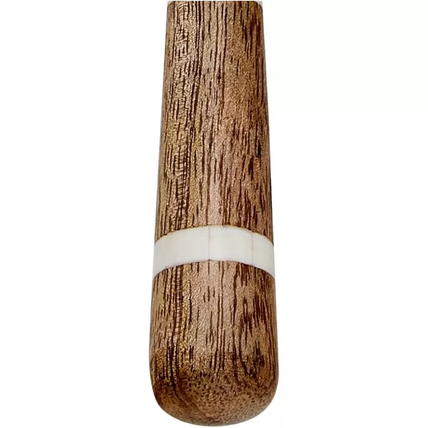 Creative CoOp Stainless Steel Cake Knife ampamp Server with Wood ampamp Horn Inlay Handle and Bag 2 Pieces