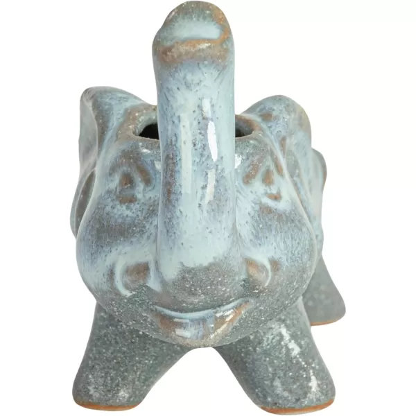 Creative CoOp Stoneware Elephant Match Holder GreyElephant