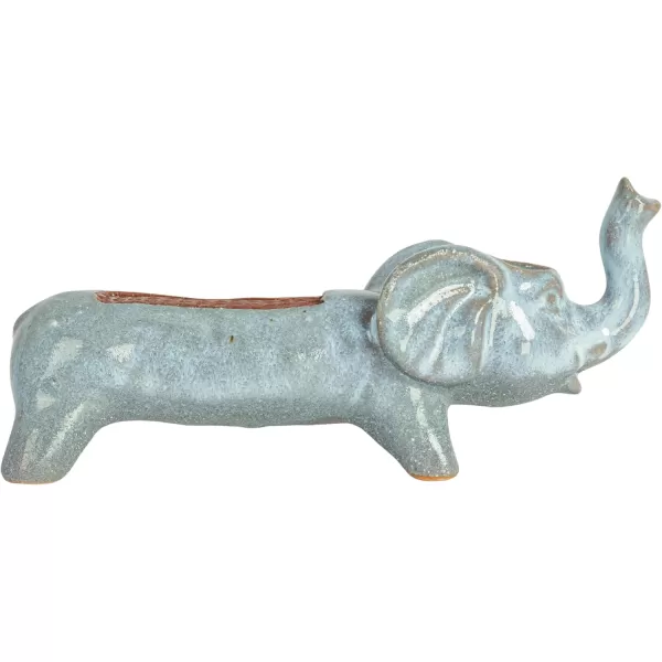 Creative CoOp Stoneware Elephant Match Holder GreyElephant