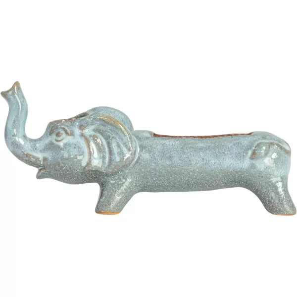 Creative CoOp Stoneware Elephant Match Holder GreyElephant