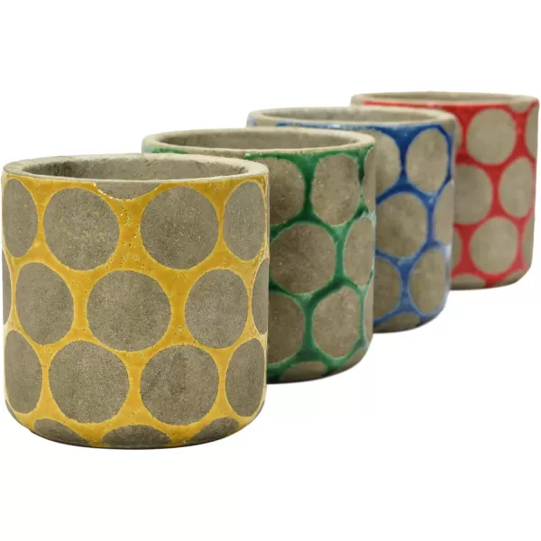 Creative CoOp TerraCotta Planter with Wax Relief DotsPrimary