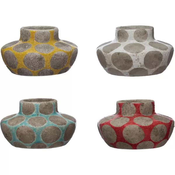 Creative CoOp TerraCotta Planter with Wax Relief DotsPrimary