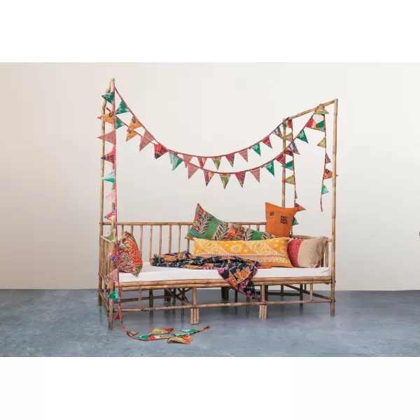 Creative CoOp Vintage Kantha Quilt Garland