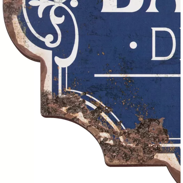 Creative CoOp Vintage Metal Laundry Room Wall Sign with Distressed FinishLaundry Room