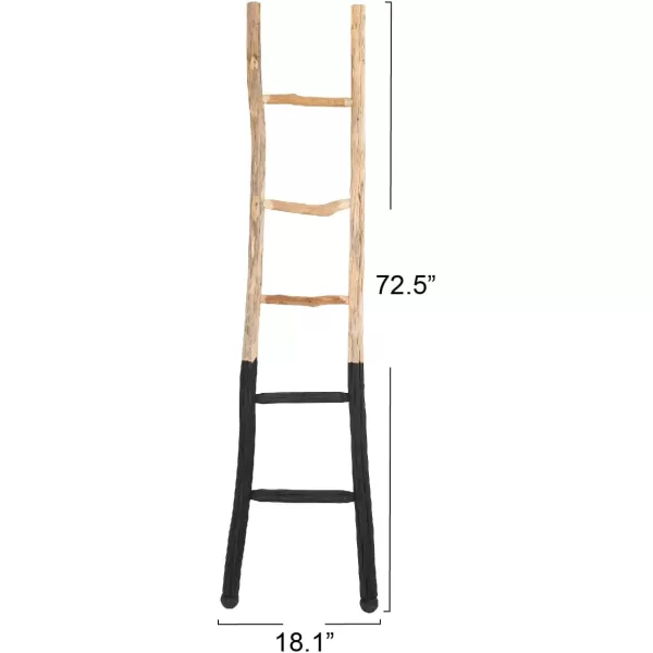 Creative Coop EC0244 Dipped Decorative Wood Ladder BlackBlack