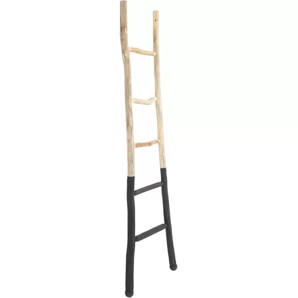 Creative Coop EC0244 Dipped Decorative Wood Ladder BlackBlack