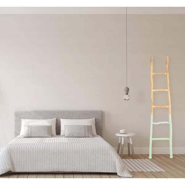 Creative Coop EC0244 Dipped Decorative Wood Ladder BlackBright Green