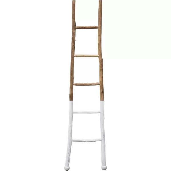 Creative Coop EC0244 Dipped Decorative Wood Ladder BlackWhite