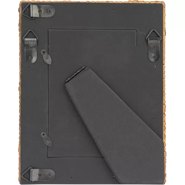 Creative Coop Handwoven Rattan Photo Frame Black Holds 5quot x 7quot PhotoNatural Stained