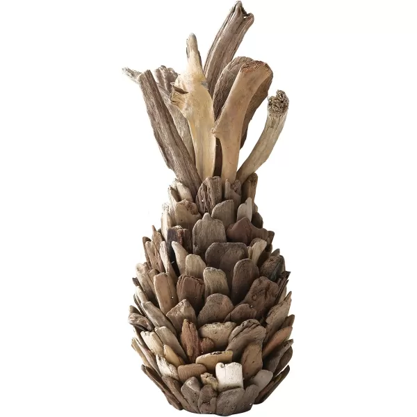 Creative Coop Pure Driftwood Pineapple Decoration Brown