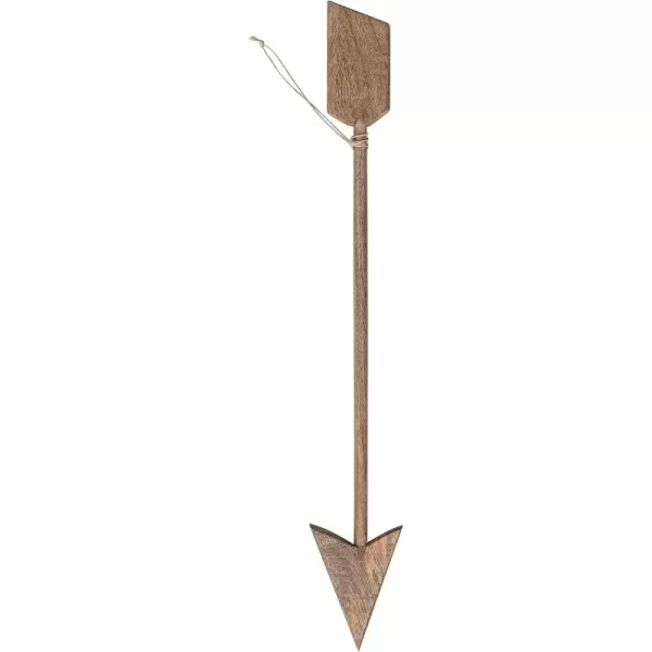 Creative CoOp 20 Inches Carved Mango Wood Arrow Wall Natural Accent Decor