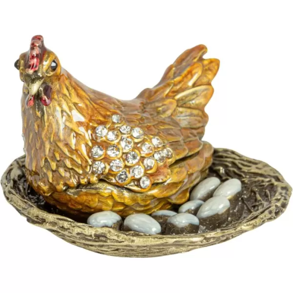 Creative CoOp Amber Jeweled Egg Trinket Box AmberHen