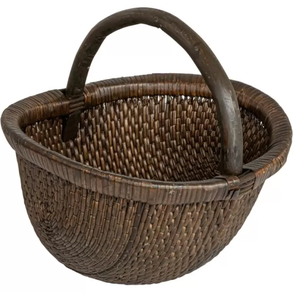 Creative CoOp Antique Woven Wicker Tray Basket BrownBasket