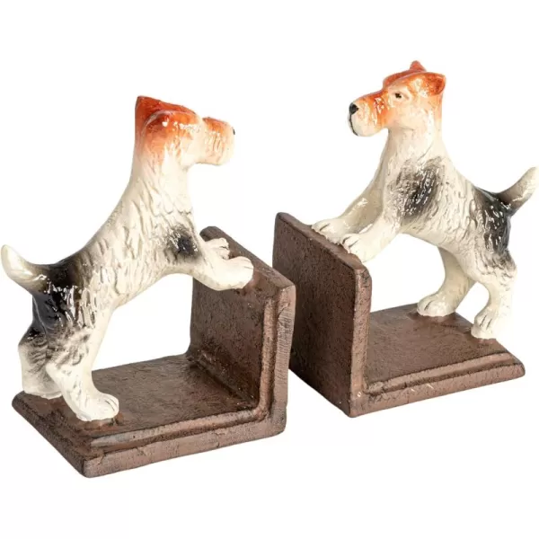 Creative CoOp Cast Metal Jack Russell Terrier Bookends Multicolor