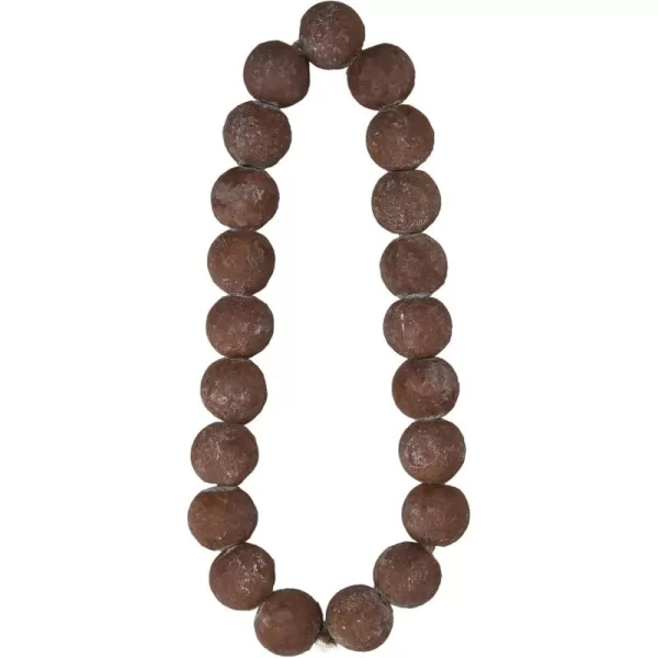 Creative CoOp Cement Bead Garland BlackBrown