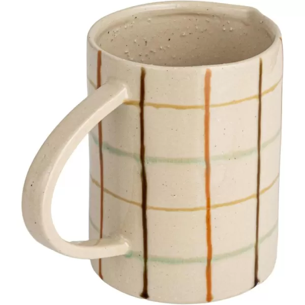 Creative CoOp Checkered Charm Stoneware Taper Holders MulticolorPitcher