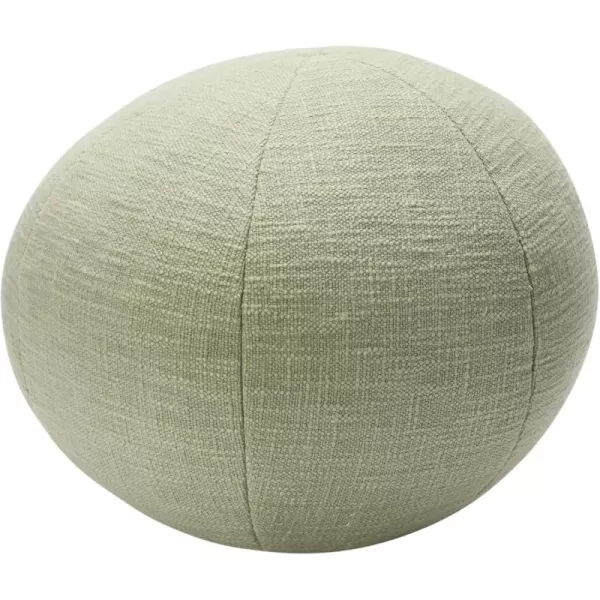 Creative CoOp Cotton Slub Orb Pillow 10quot L x 10quot W x 4quot H TangerineSage
