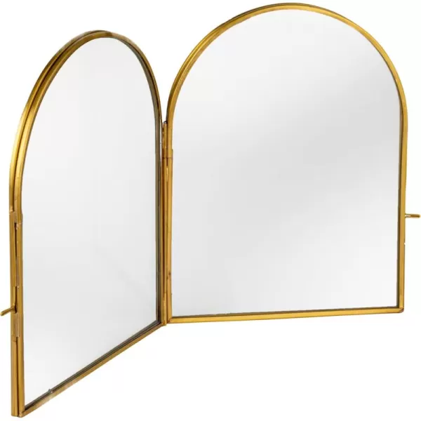 Creative CoOp Elegant Brass and Glass Arched Photo Frame Brass ColorHolds 7 x 9