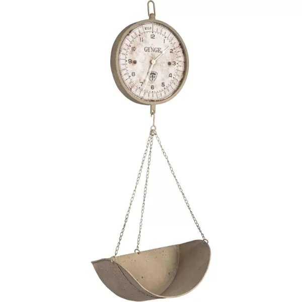 Creative CoOp Metal Reproduction of Hanging Produce Scale Clock