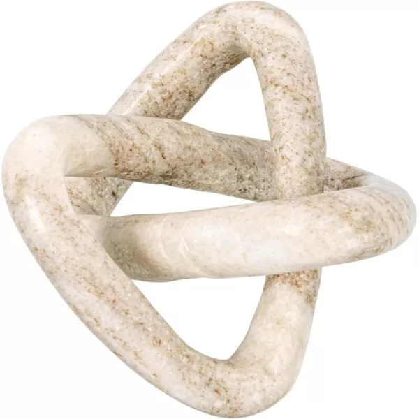Creative CoOp Modern Marble Link Knot Black Accent DecorBeige