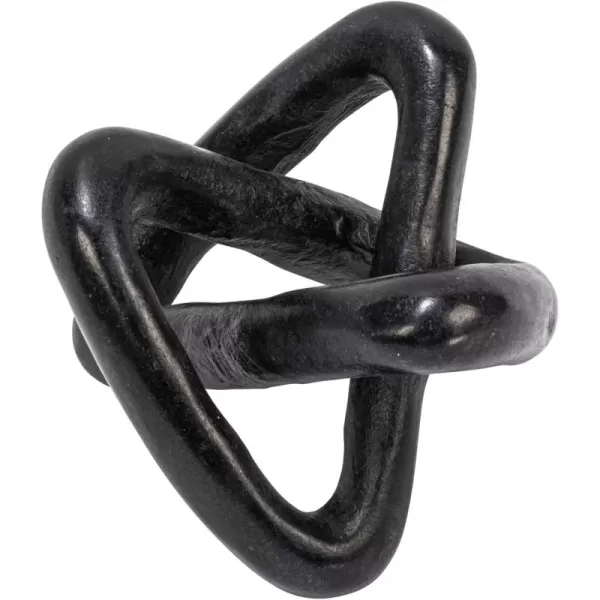 Creative CoOp Modern Marble Link Knot Black Accent DecorBlack
