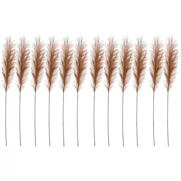 Creative CoOp Polyester Bristle Grass Branch Set of 12 Faux Botanical Wheat 12Terracotta