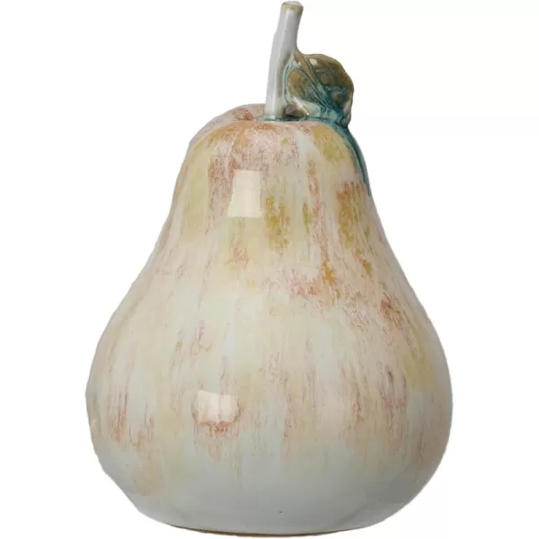 Creative CoOp Stoneware Pear Accent Decor Multicolor