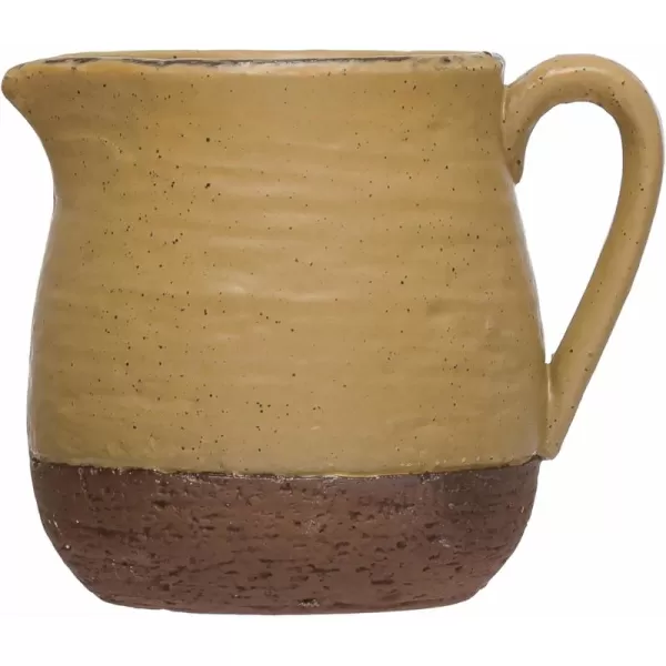 Creative CoOp Stoneware Reactive Glaze Creamer 5quot L x 4quot W x 5quot H Brown