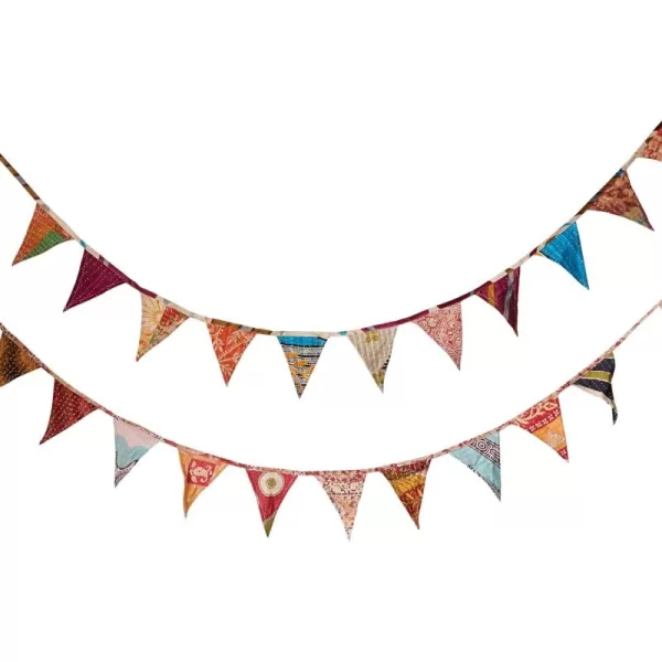 Creative CoOp Vintage Kantha Quilt Garland