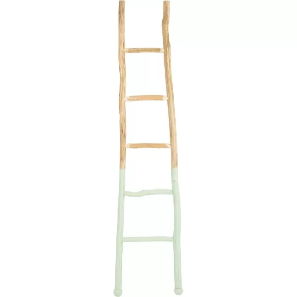 Creative Coop EC0244 Dipped Decorative Wood Ladder BlackBright Green
