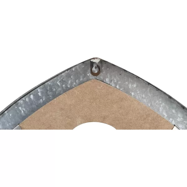 Creative CoOp 275quot Wood ampamp Metal Dcor Wall Art Silver