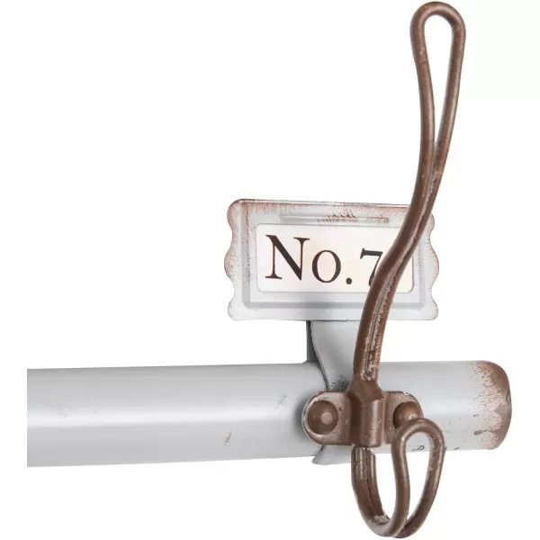 Creative CoOp 7 Numbered Wall Hooks on RodGray
