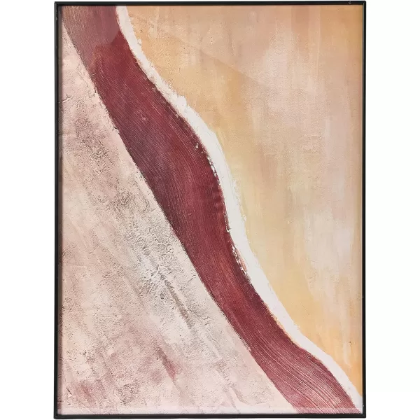 Creative CoOp Abstract Print with Black Metal Frame