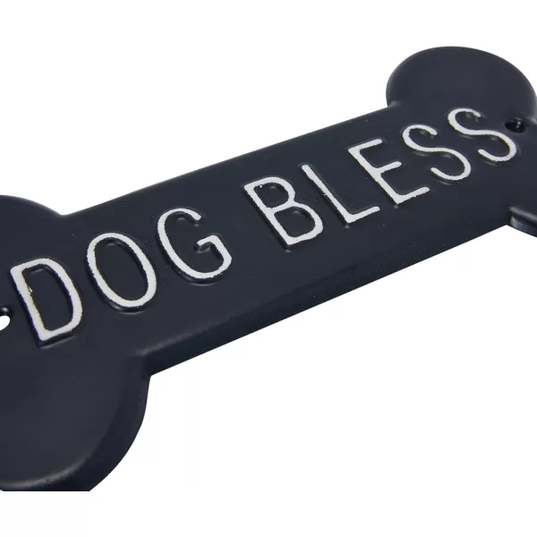 Creative CoOp Decorative Iron quotDog Blessquot Wall SignBlack