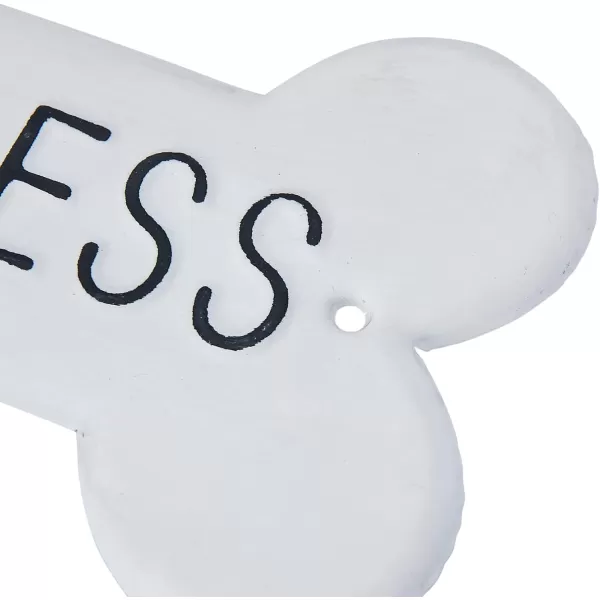 Creative CoOp Decorative Iron quotDog Blessquot Wall SignWhite