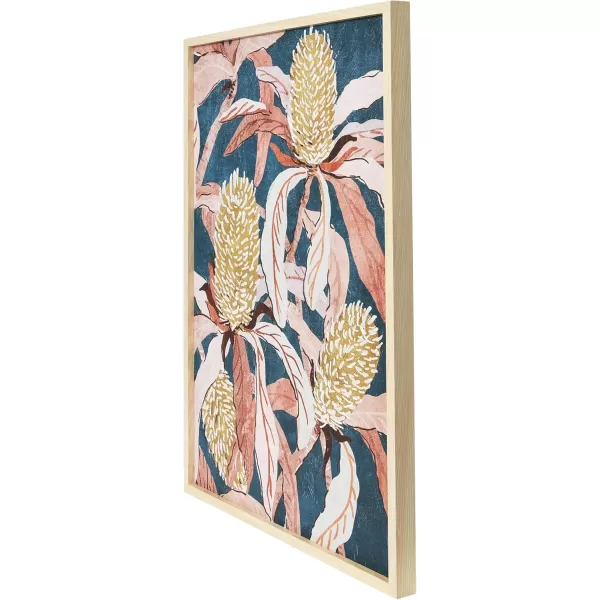 Creative CoOp Floral Prints with Solid Wood Frame Set of 2