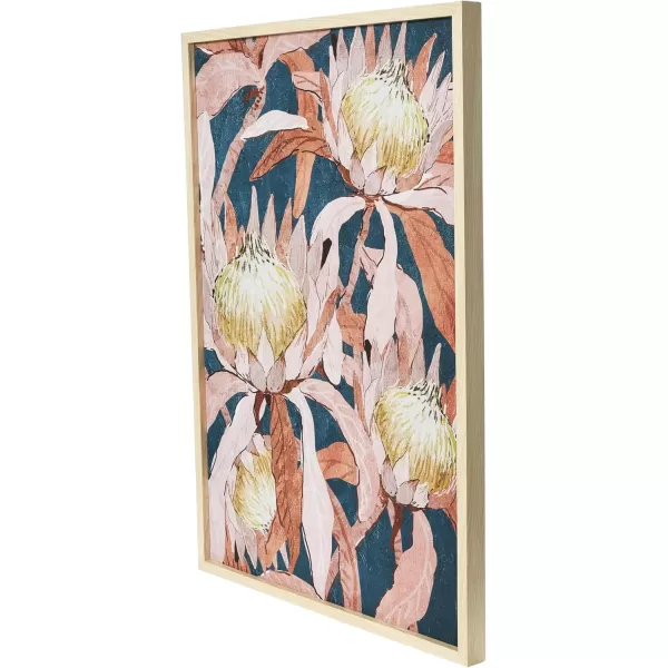 Creative CoOp Floral Prints with Solid Wood Frame Set of 2