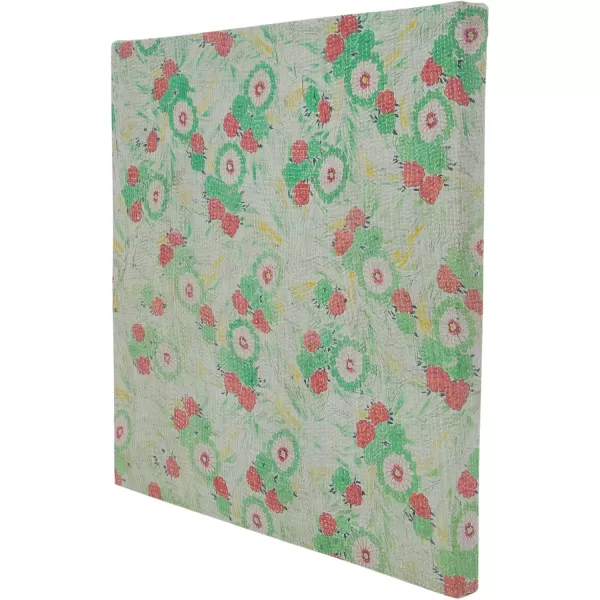 Creative CoOp Global Cotton Bengali Rali Quilt Fabric Art Multicolor Framed Wall Dcor Multi