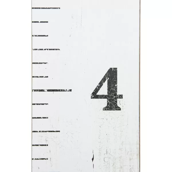 Creative CoOp Growth Chart Ruler Dcor Wall Art Pink 075quot x 6600quotWhite