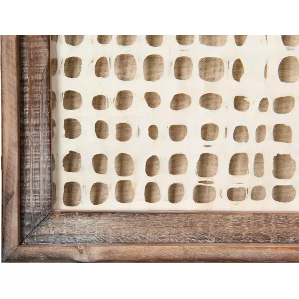 Creative CoOp Handmade Paper Wall Dcor in Wood Frame Set of 3 Styles