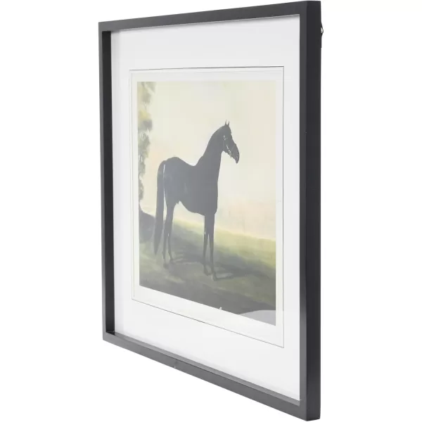 Creative CoOp Horse Print with Wood FrameBlack