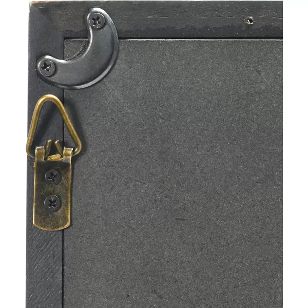 Creative CoOp Horse Print with Wood FrameBlack with Markings