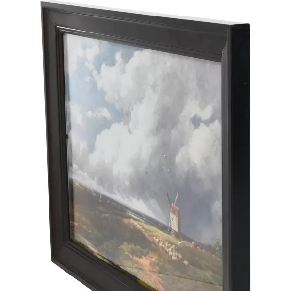 Creative CoOp Nautical Wall Art with Gold Wood Frame and Glass CoverBlack Frame