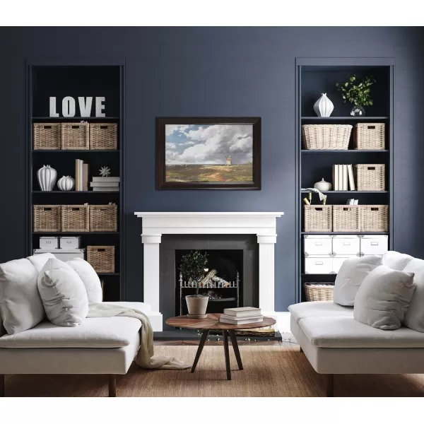 Creative CoOp Nautical Wall Art with Gold Wood Frame and Glass CoverBlack Frame